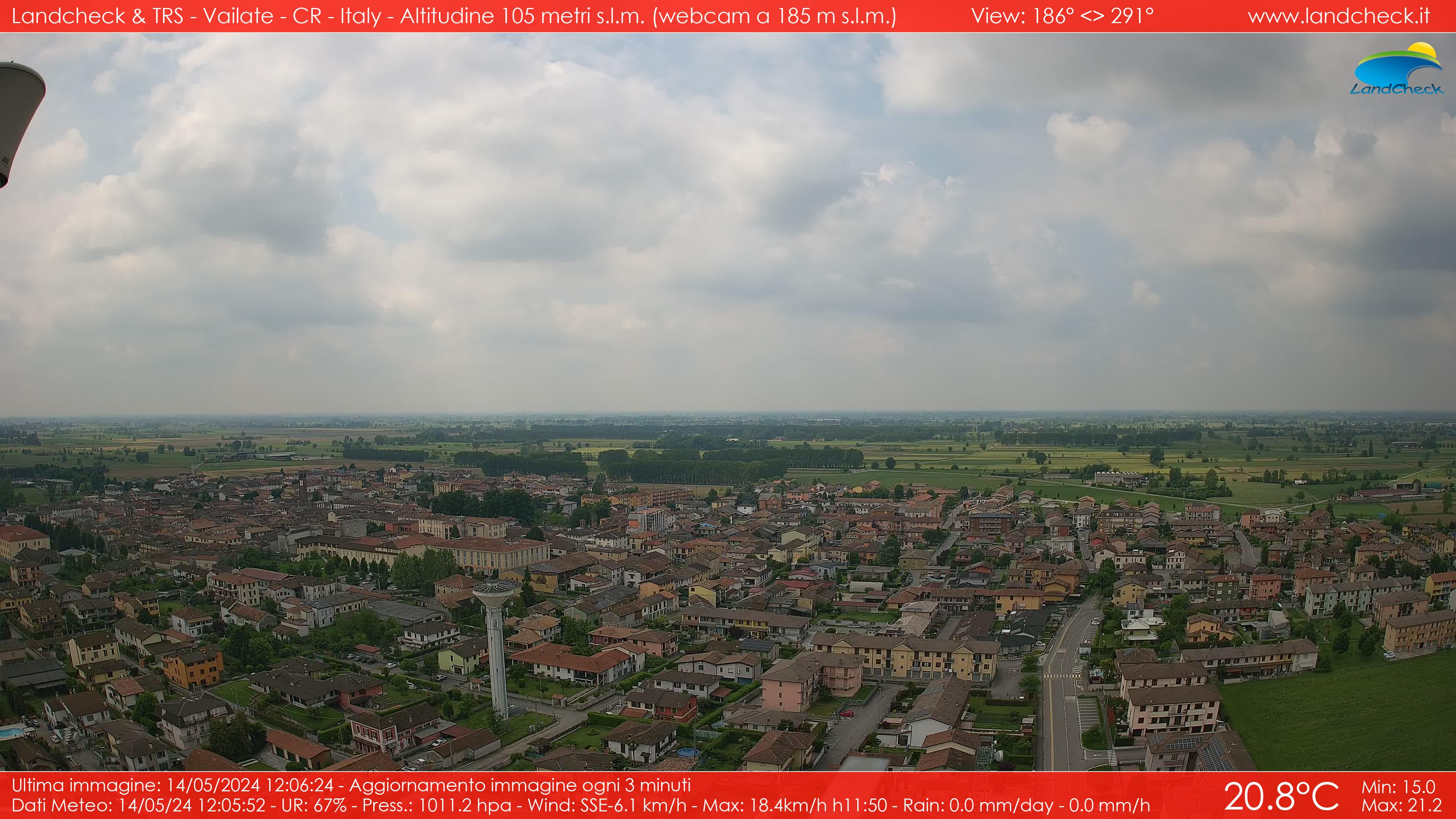immagine della webcam nei dintorni di Borgo San Giovanni: webcam Vailate