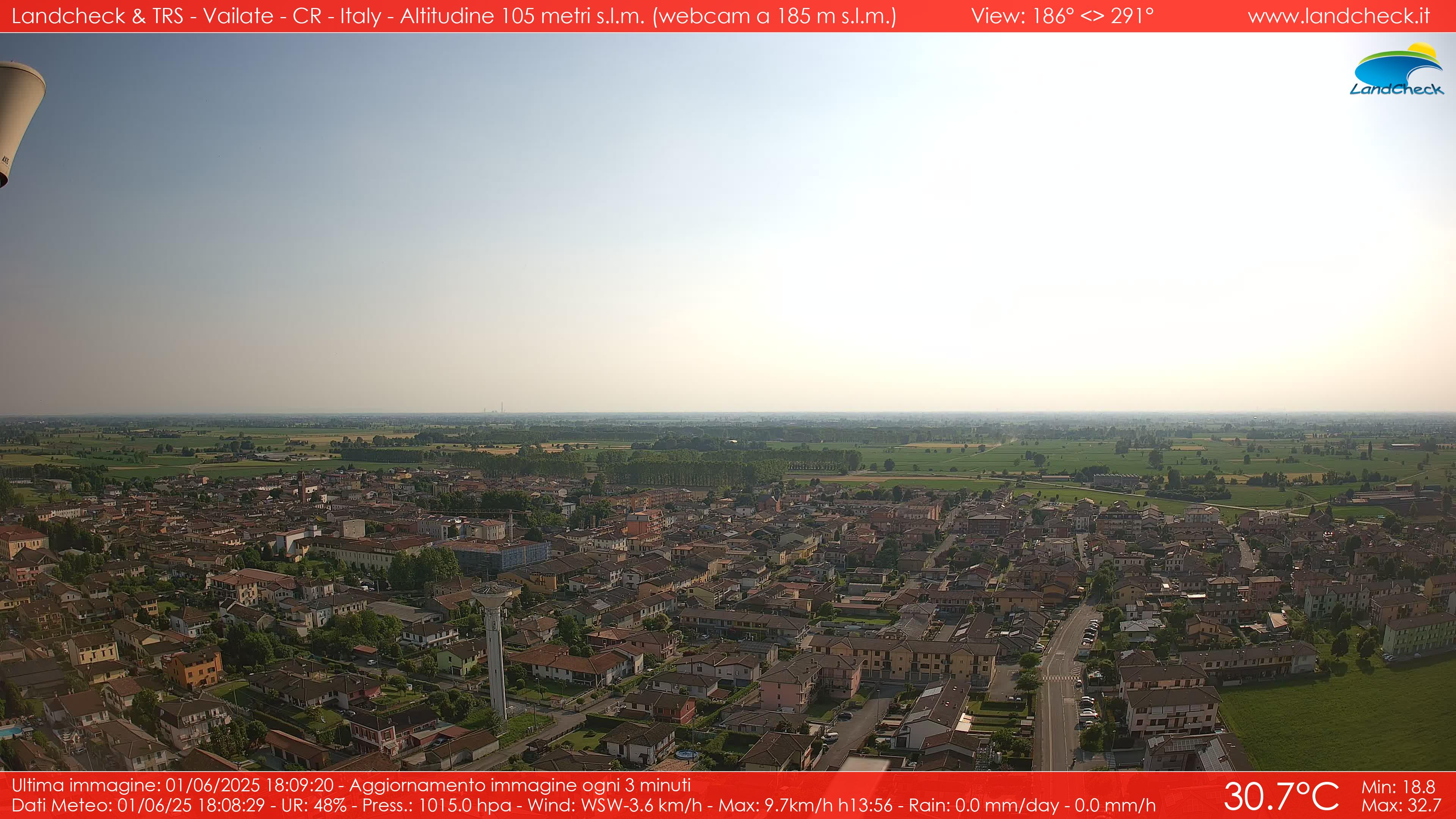 immagine della webcam nei dintorni di Osio Sotto: webcam Vailate