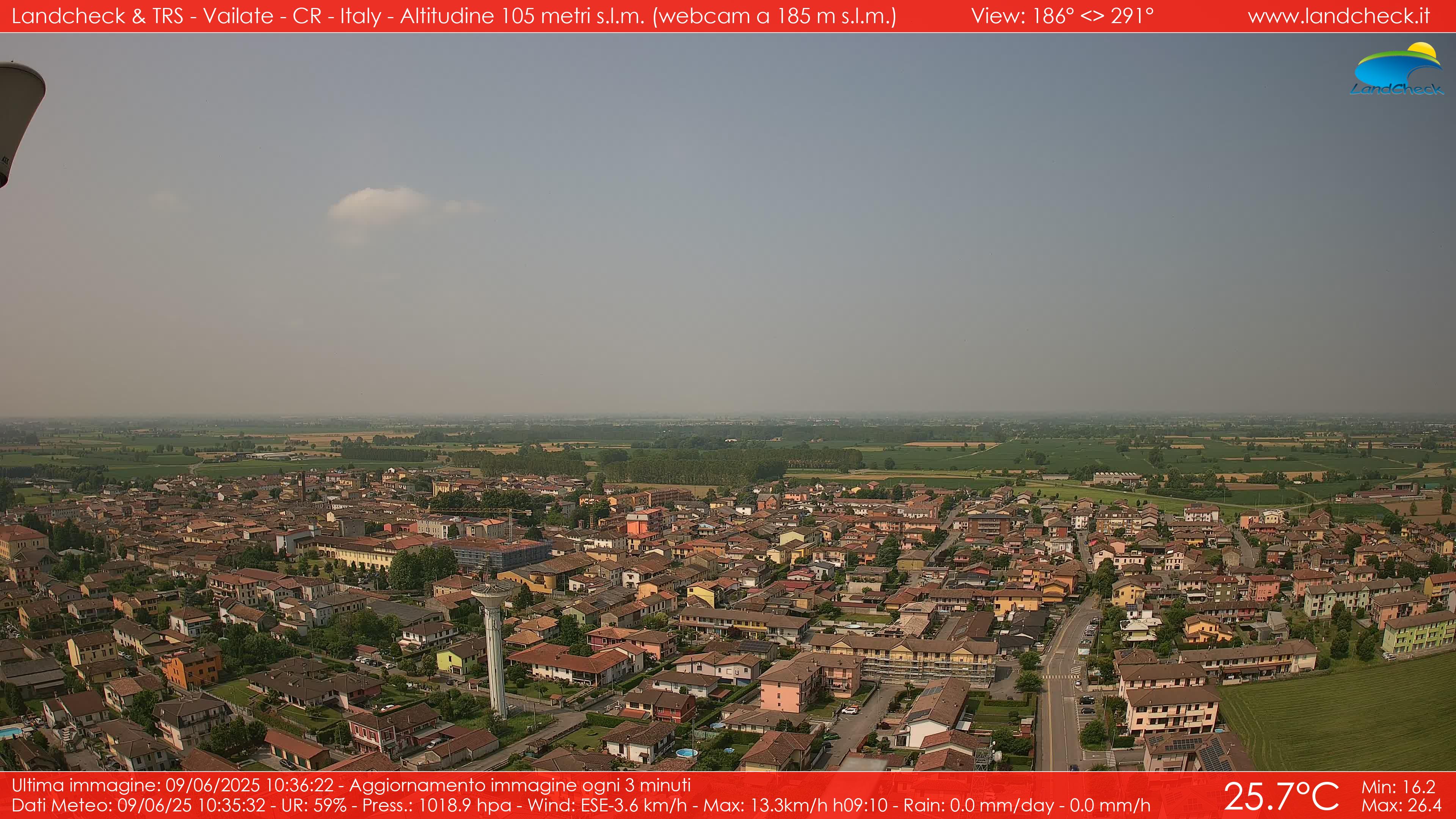 immagine della webcam nei dintorni di Lodi: webcam Vailate