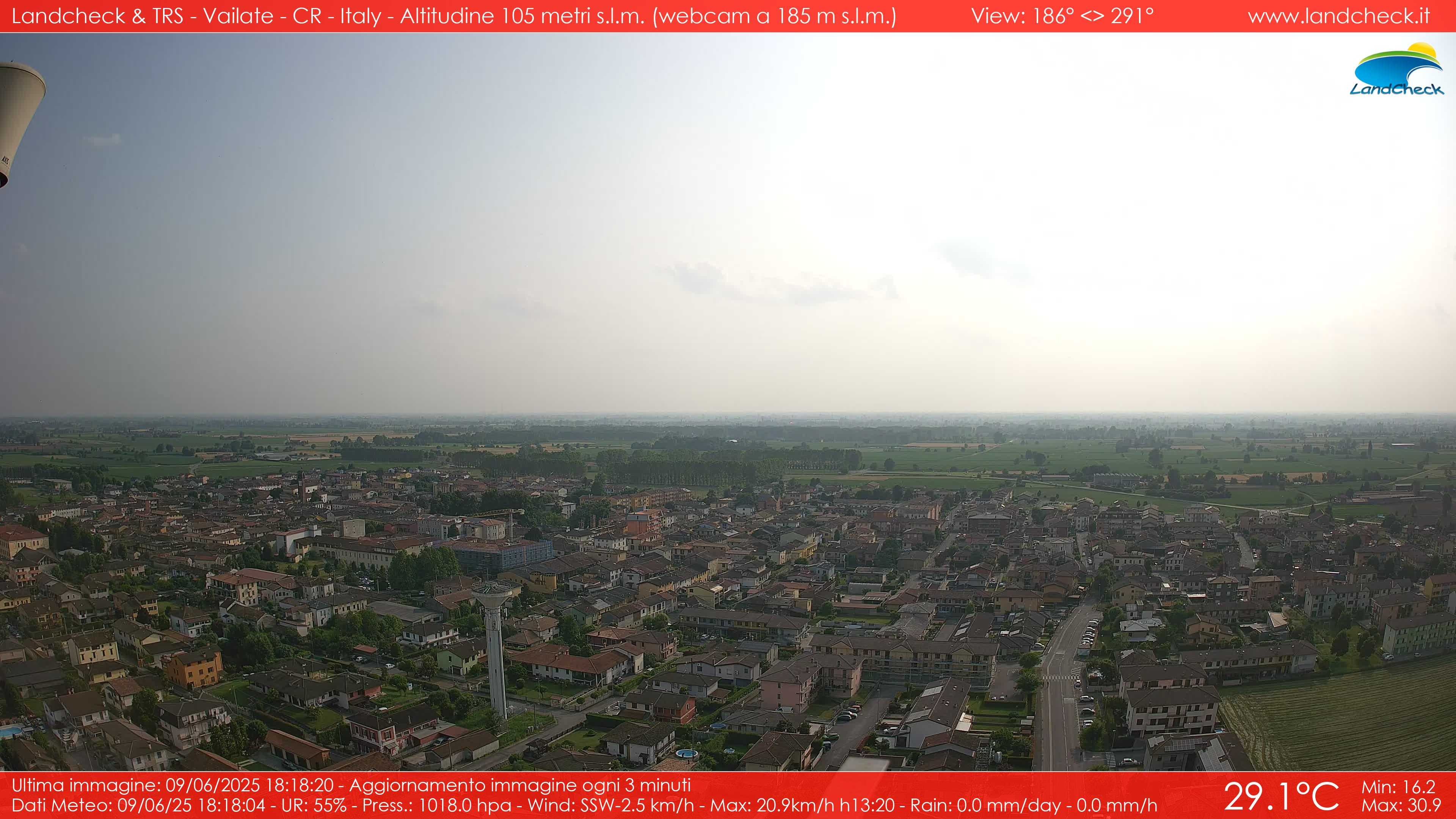 immagine della webcam nei dintorni di Ornago: webcam Vailate