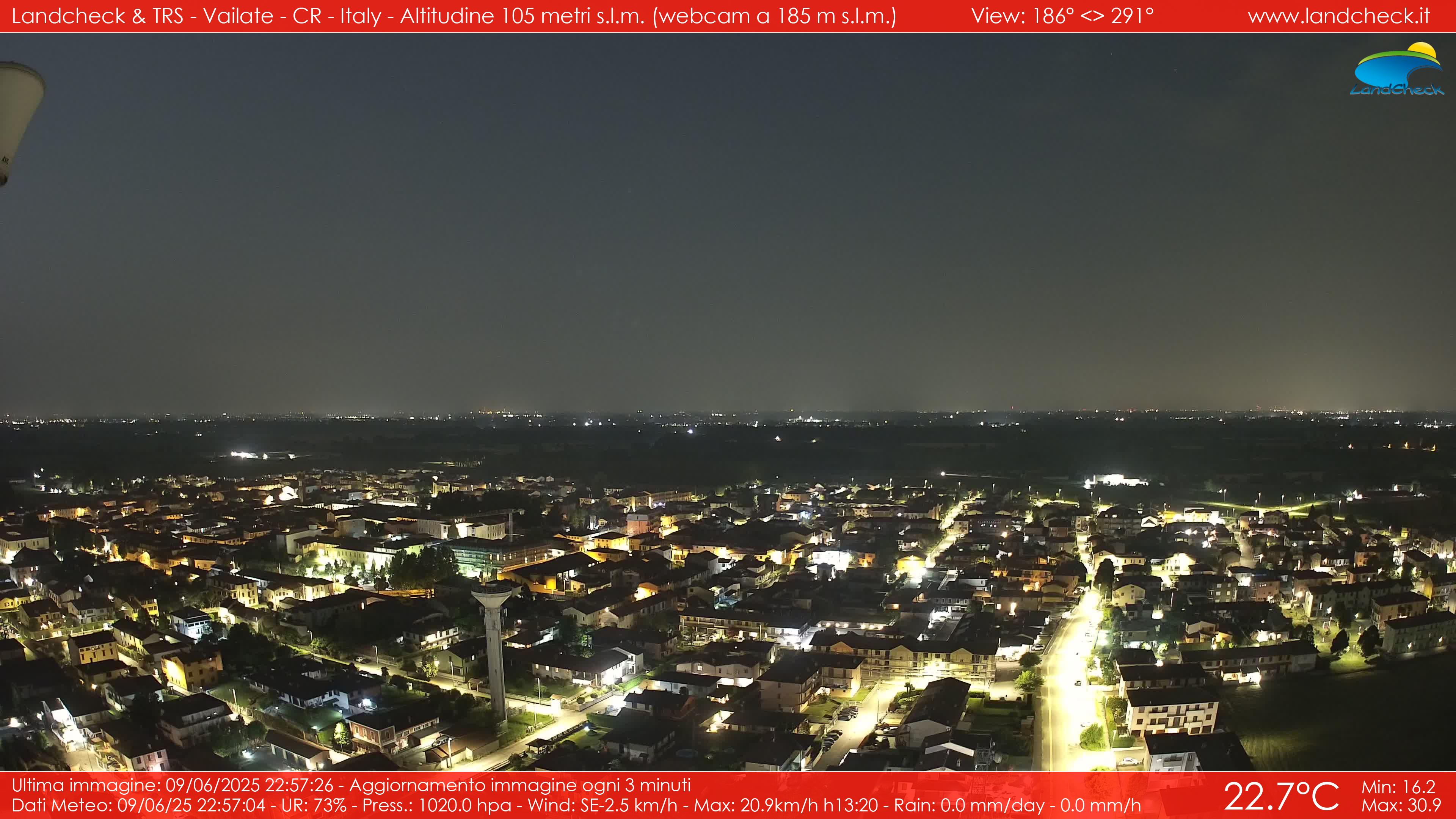 immagine della webcam nei dintorni di Sordio: webcam Vailate