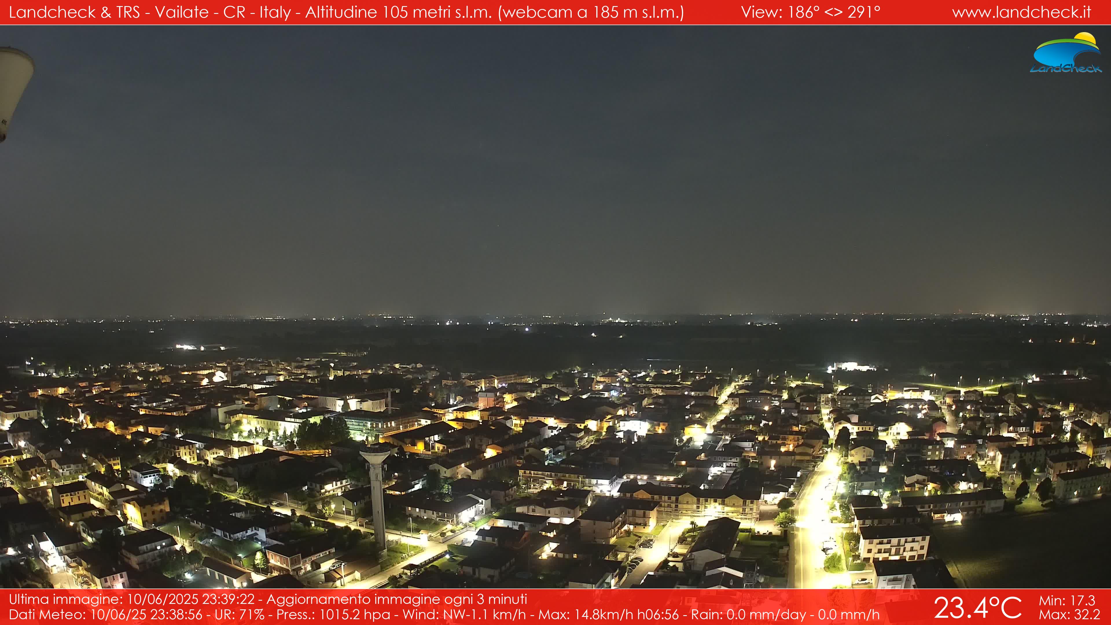 immagine della webcam nei dintorni di Soresina: webcam Vailate