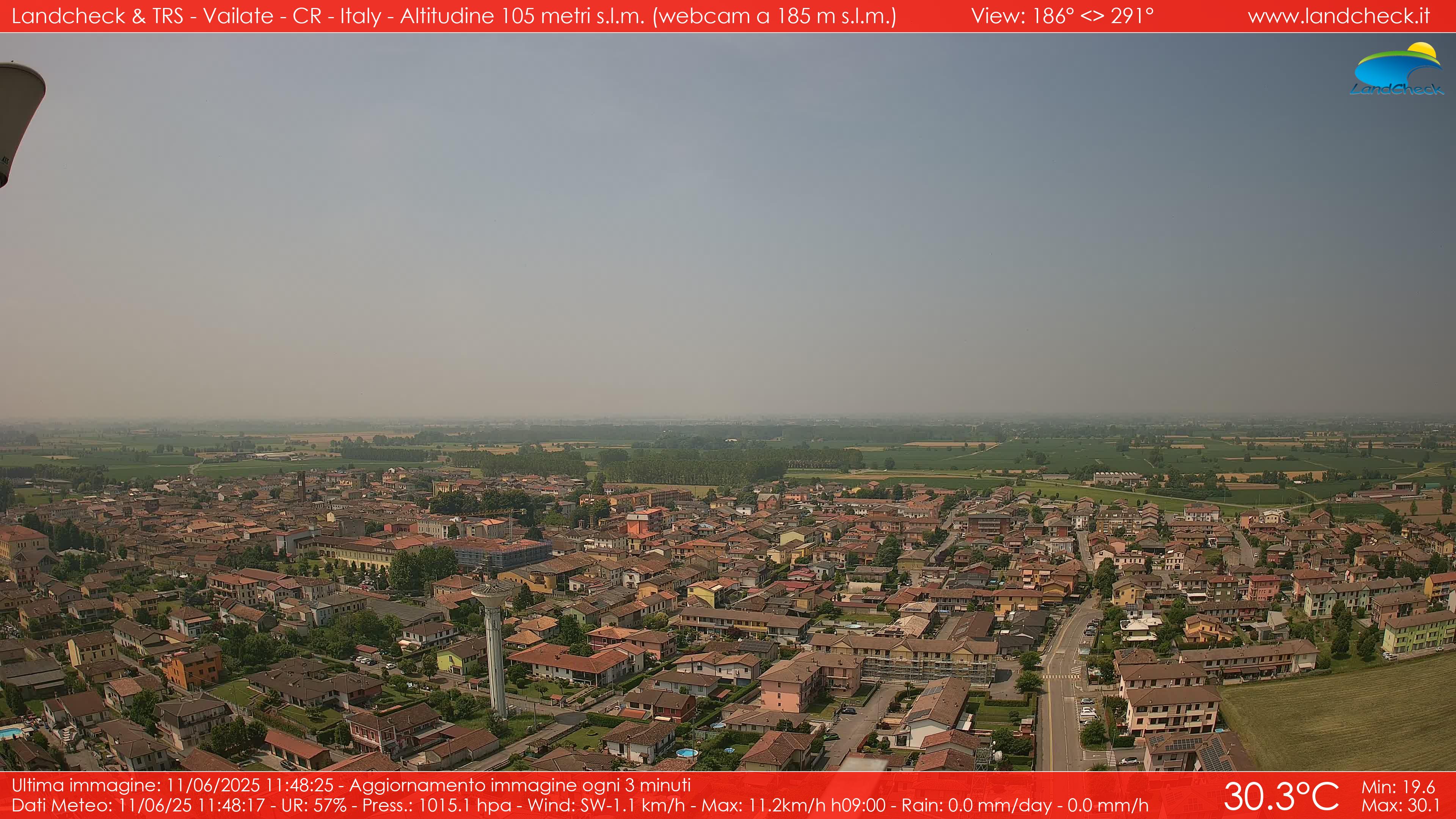 immagine della webcam nei dintorni di Crema: webcam Vailate