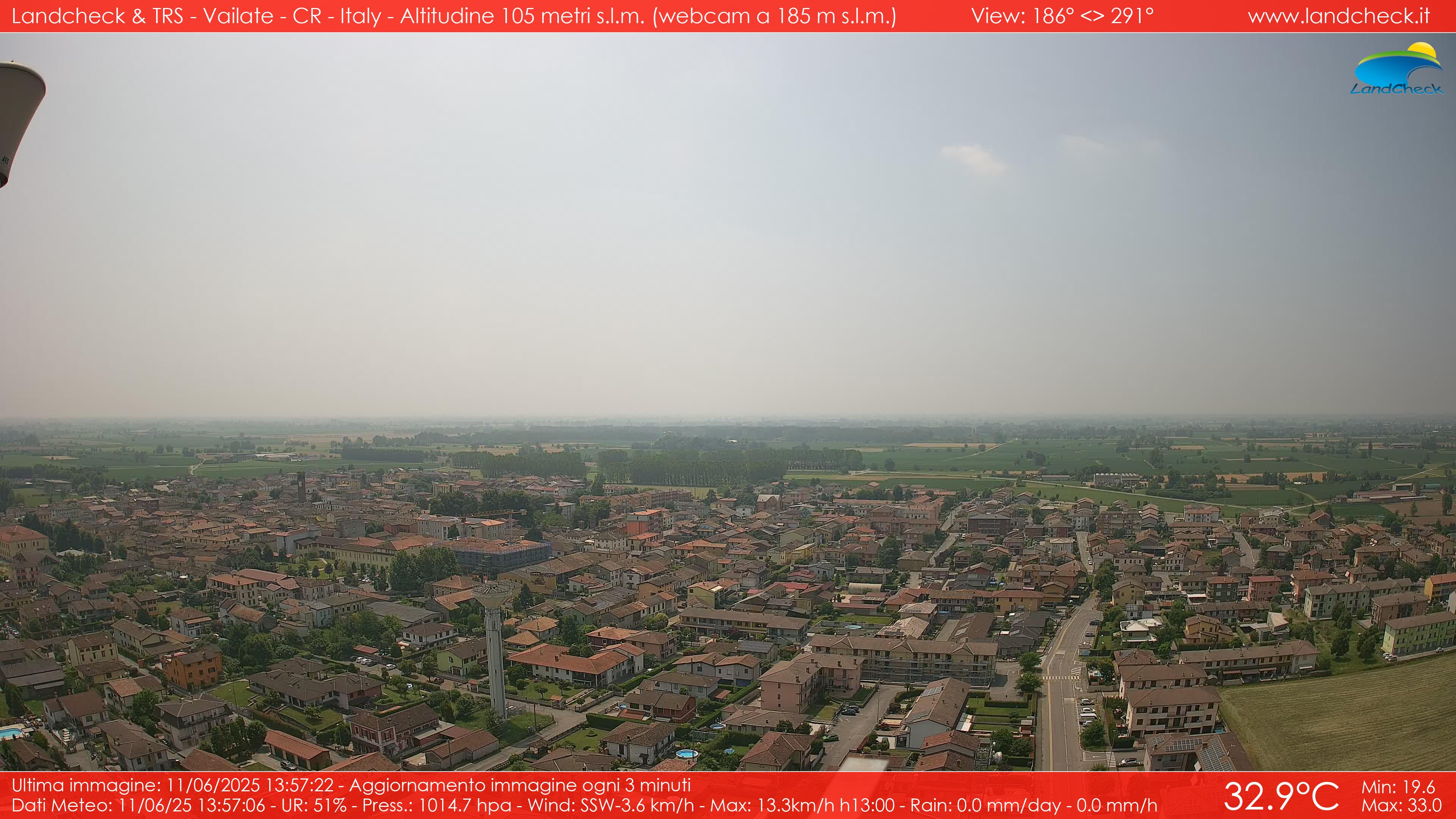 immagine della webcam nei dintorni di Ornago: webcam Vailate