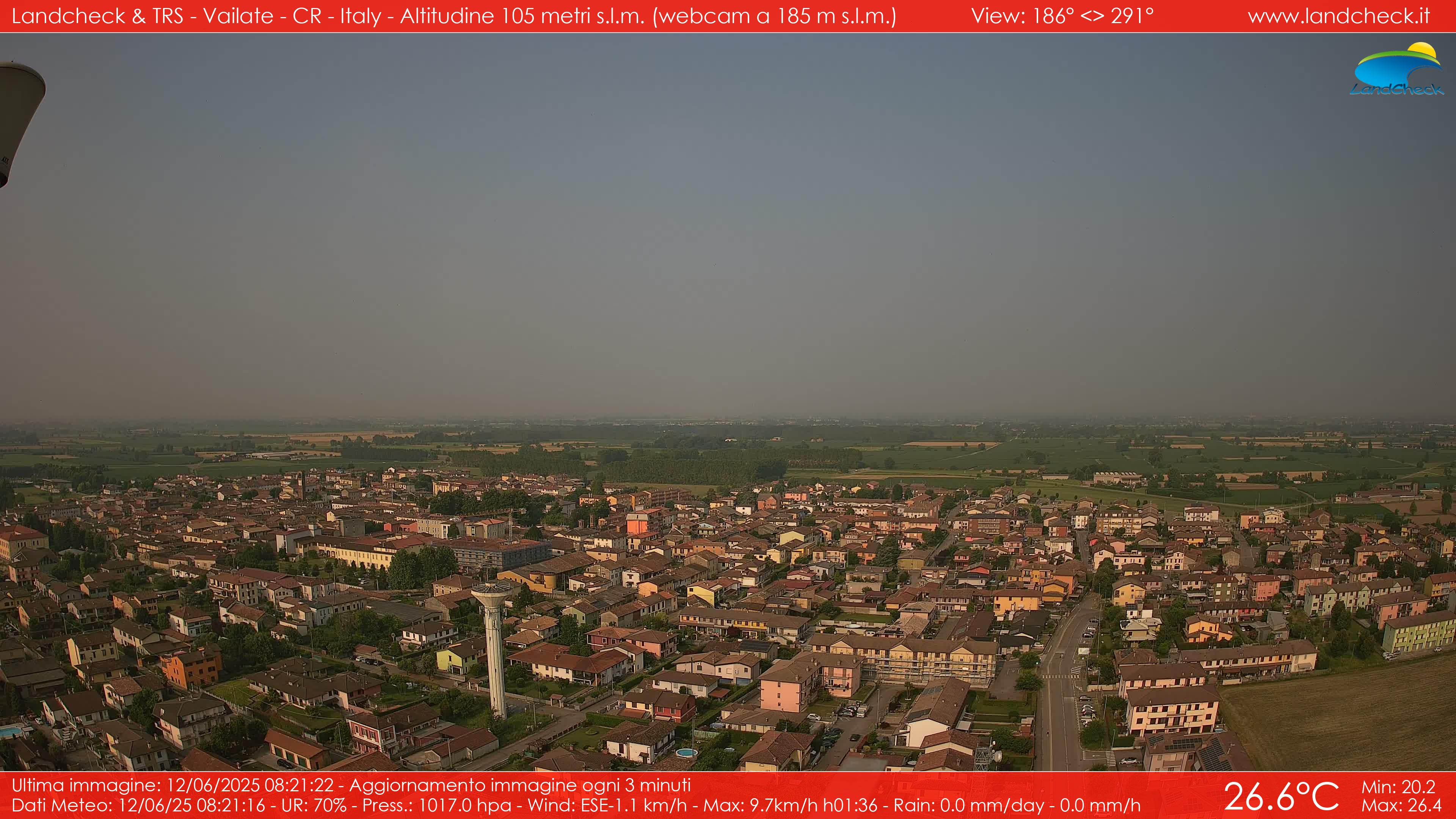 immagine della webcam nei dintorni di Sordio: webcam Vailate