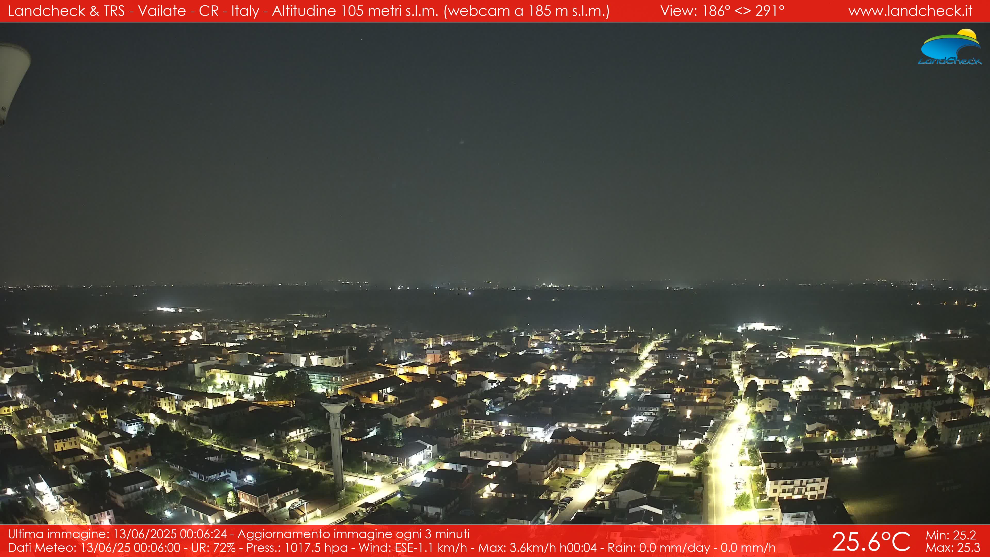 immagine della webcam nei dintorni di Sordio: webcam Vailate