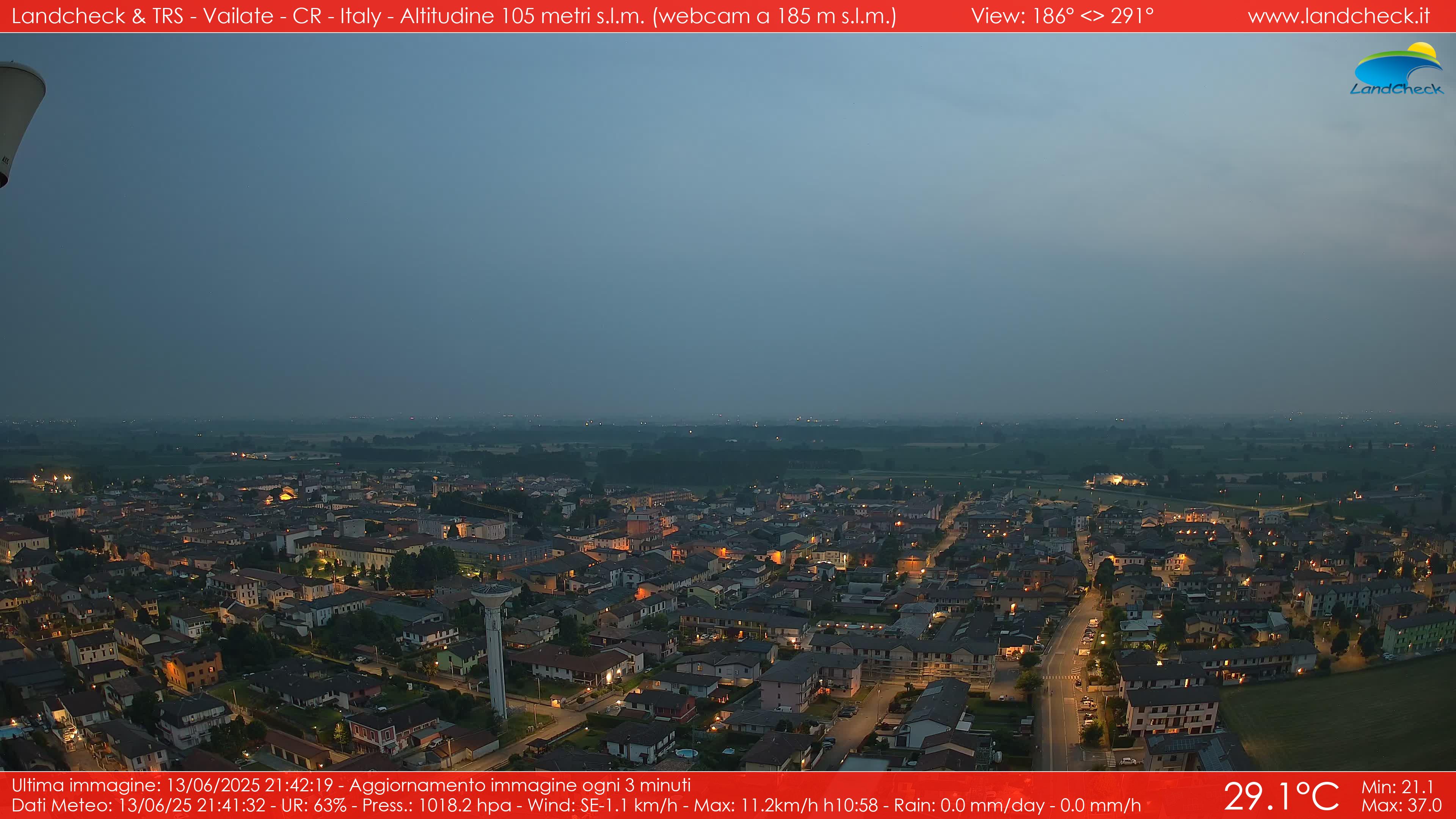 immagine della webcam nei dintorni di Ornago: webcam Vailate