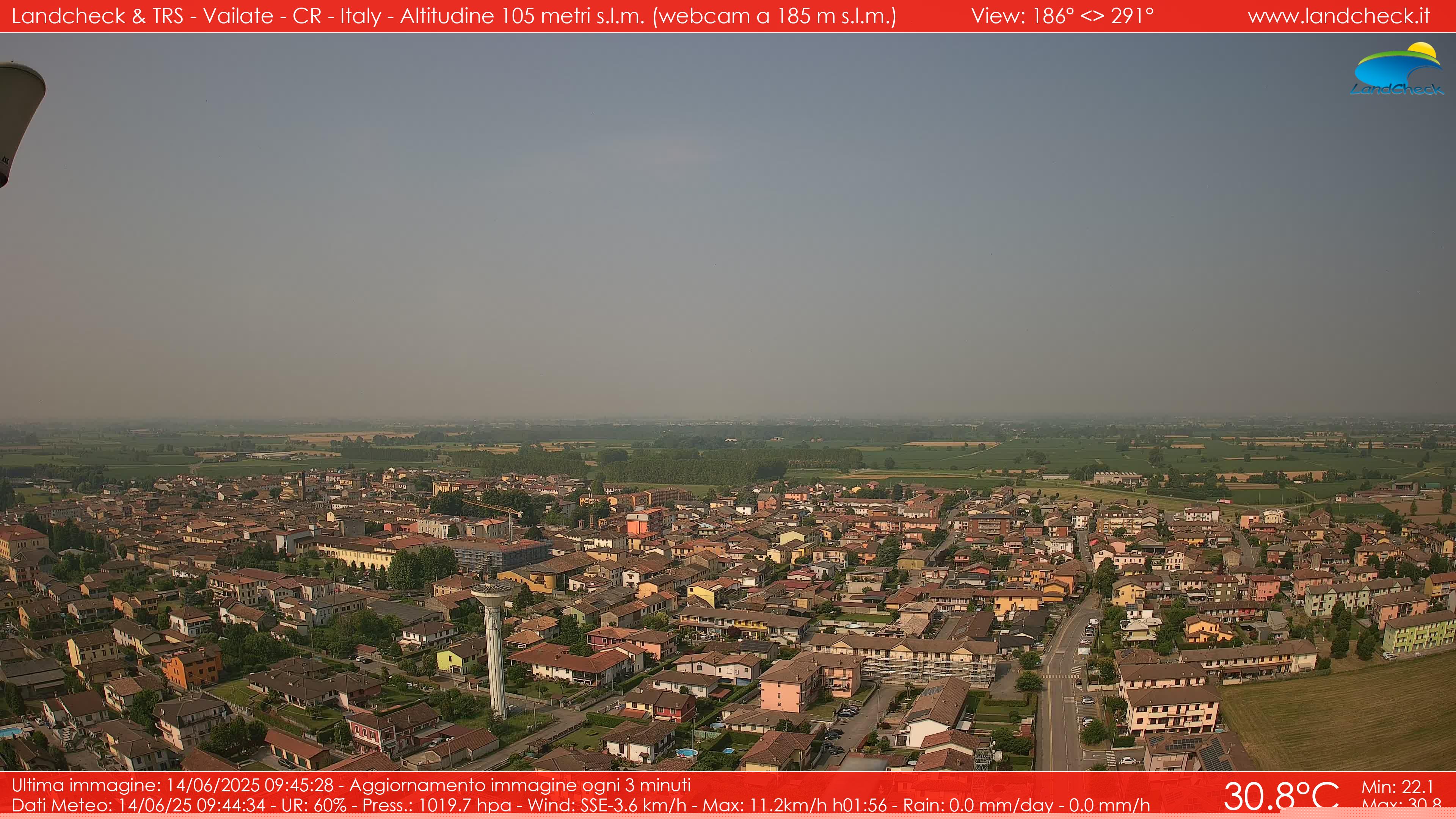 immagine della webcam nei dintorni di Sordio: webcam Vailate