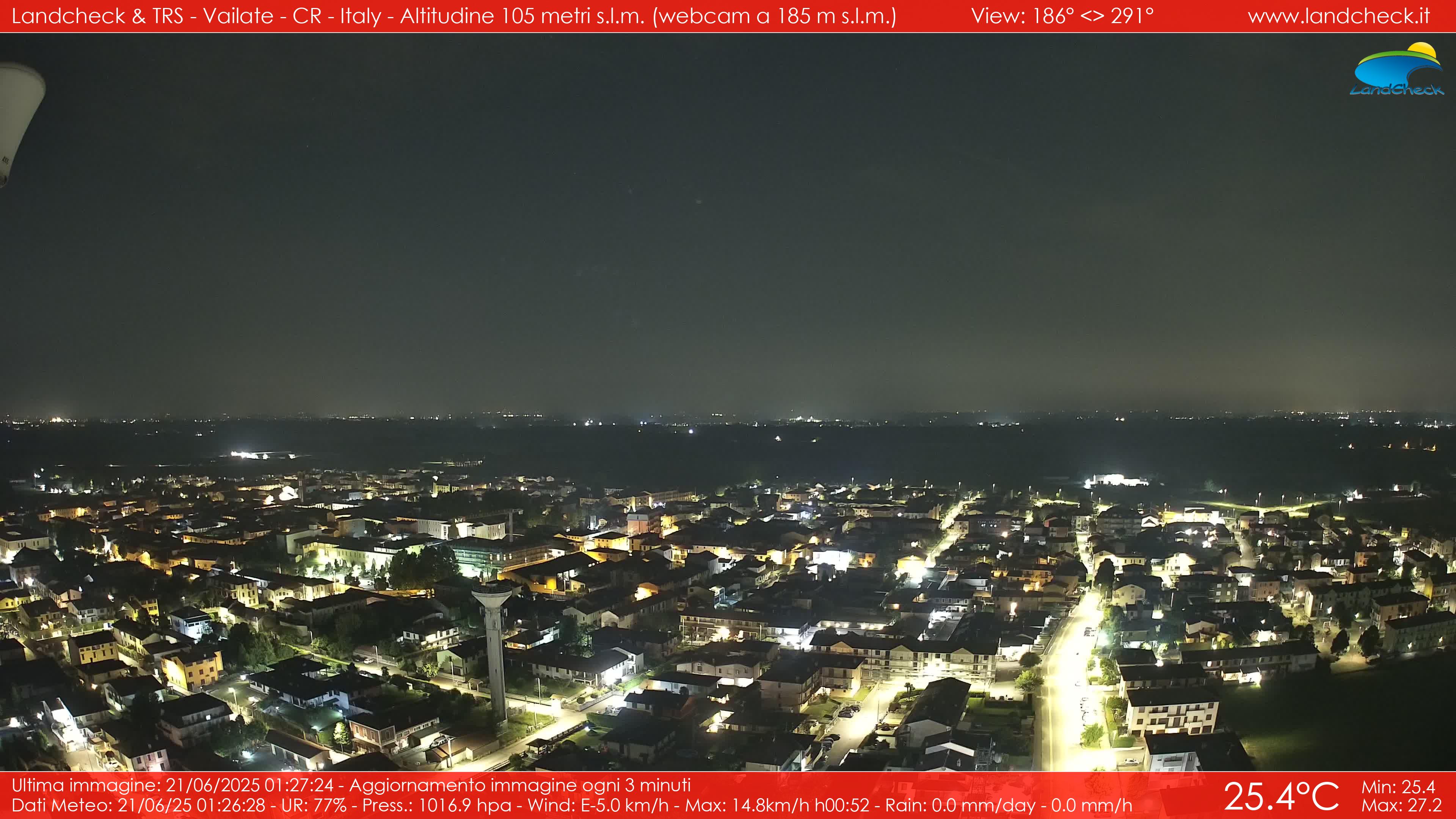 immagine della webcam nei dintorni di Casirate d'Adda: webcam Vailate