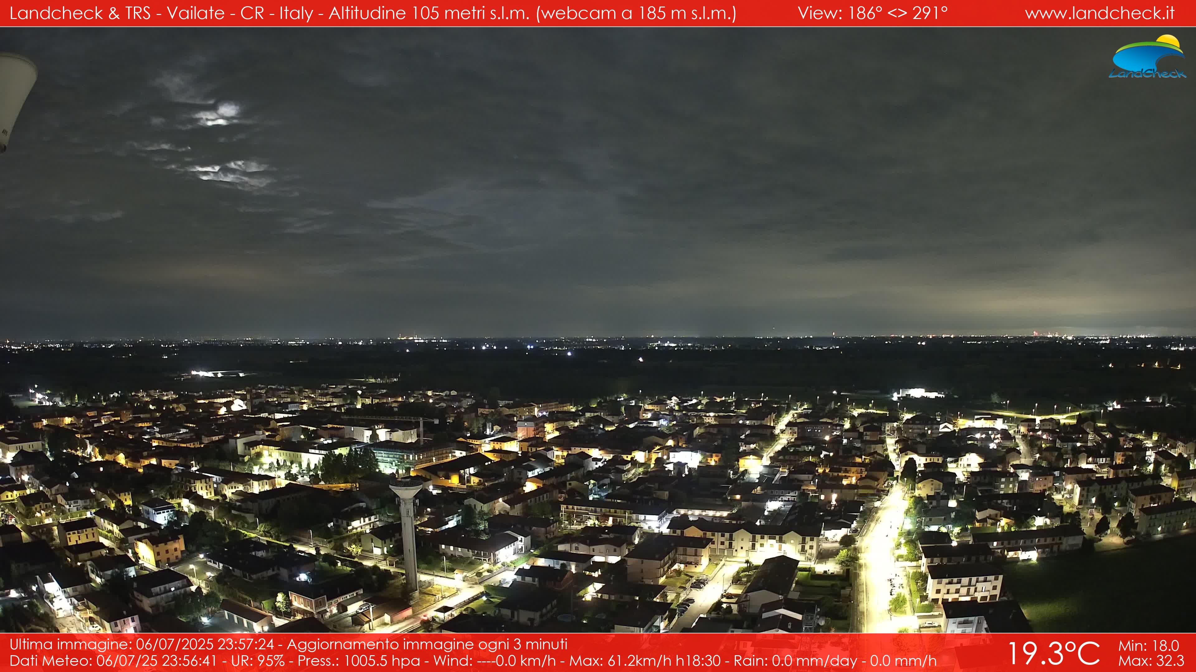 immagine della webcam nei dintorni di Sant'Angelo Lodigiano: webcam Vailate