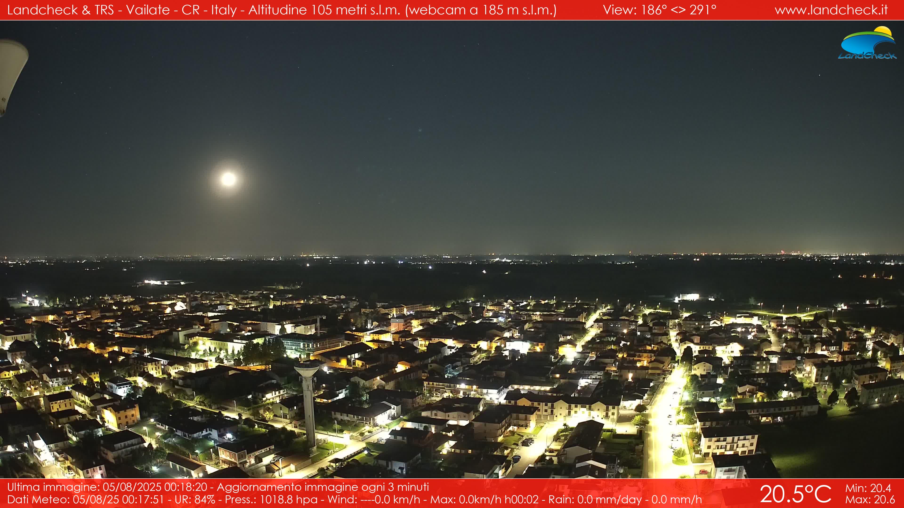 immagine della webcam nei dintorni di Casirate d'Adda: webcam Vailate