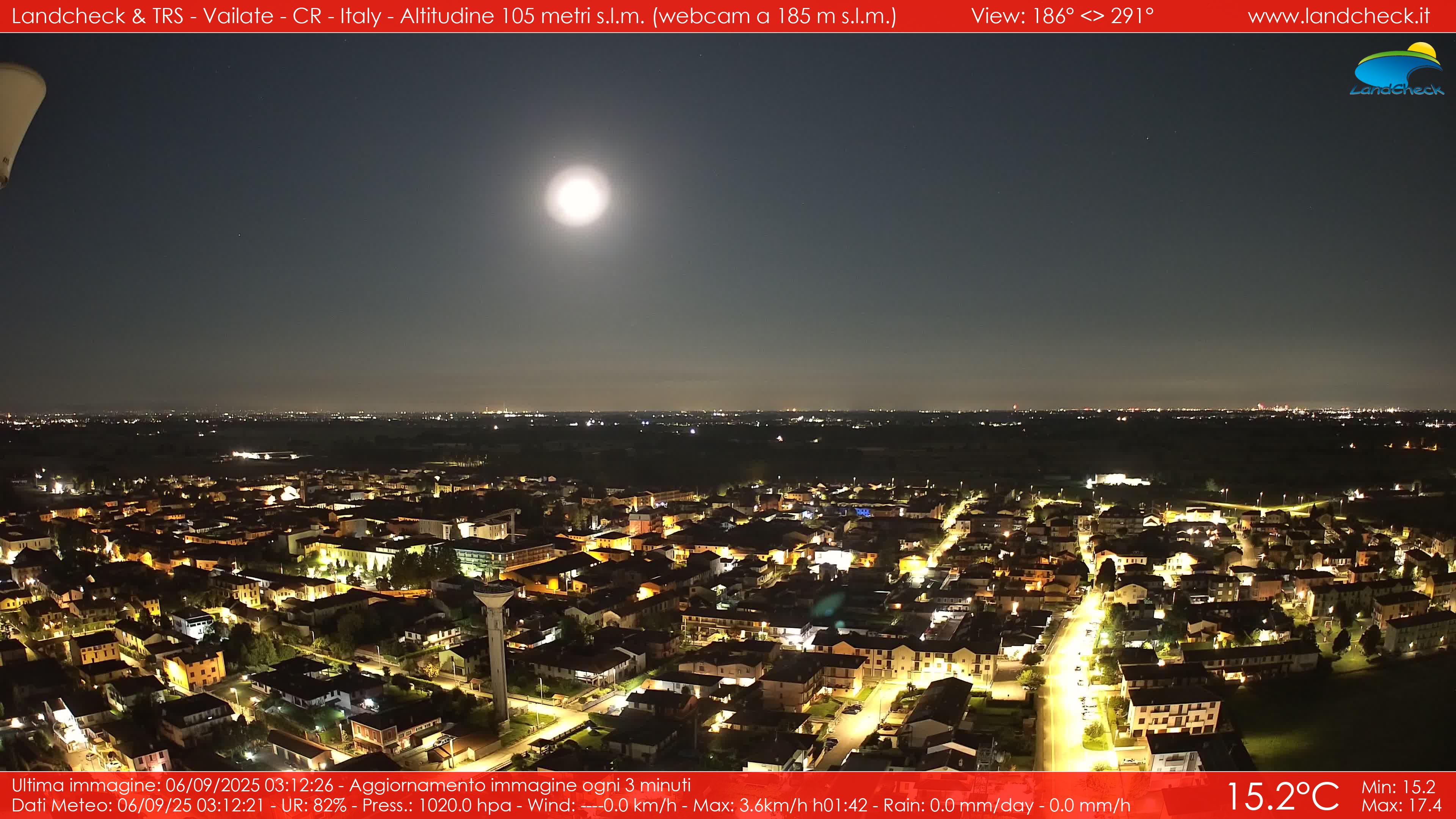 immagine della webcam nei dintorni di Madignano: webcam Vailate