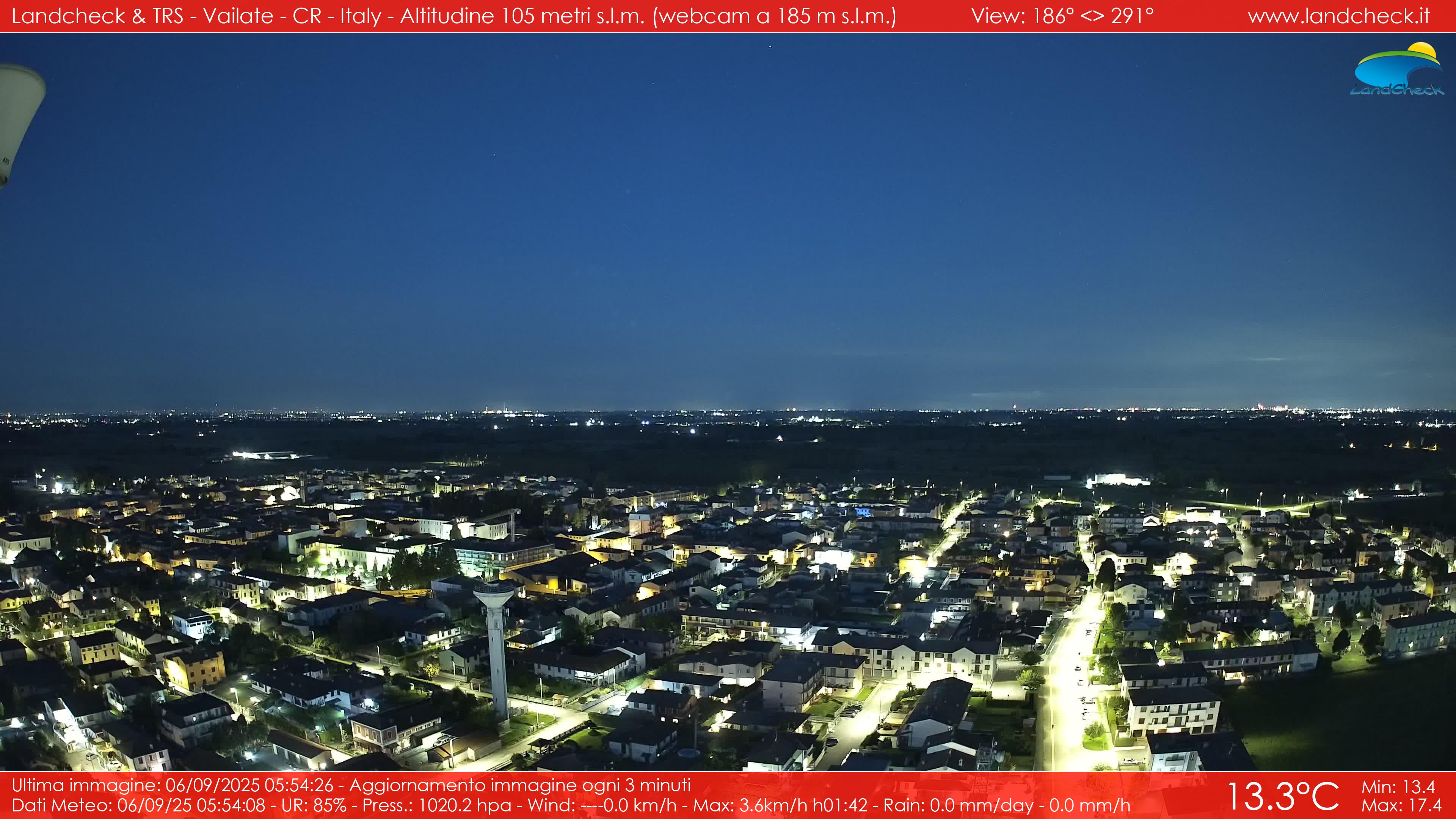 immagine della webcam nei dintorni di Cividate al Piano: webcam Vailate
