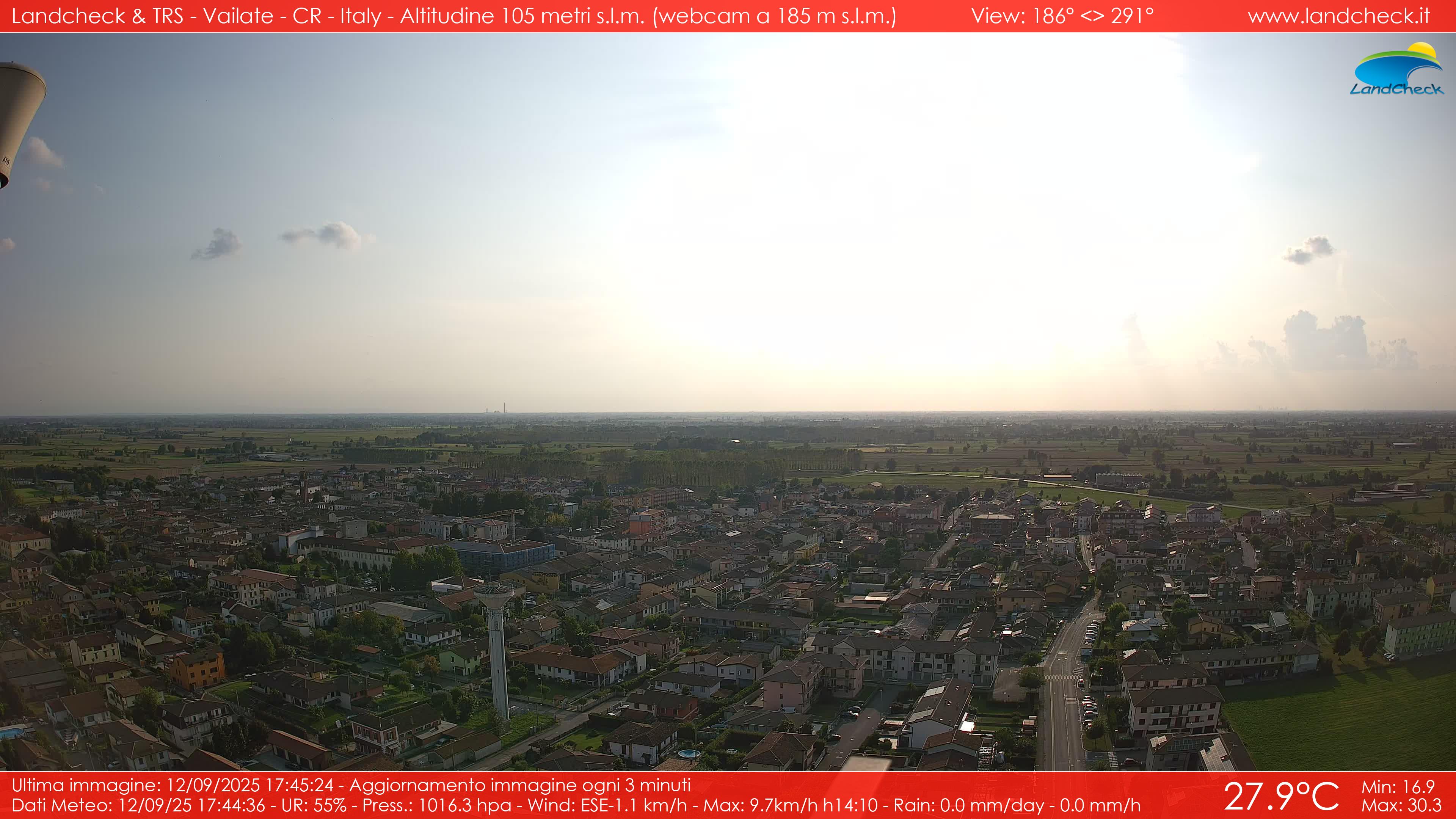 immagine della webcam nei dintorni di Sordio: webcam Vailate