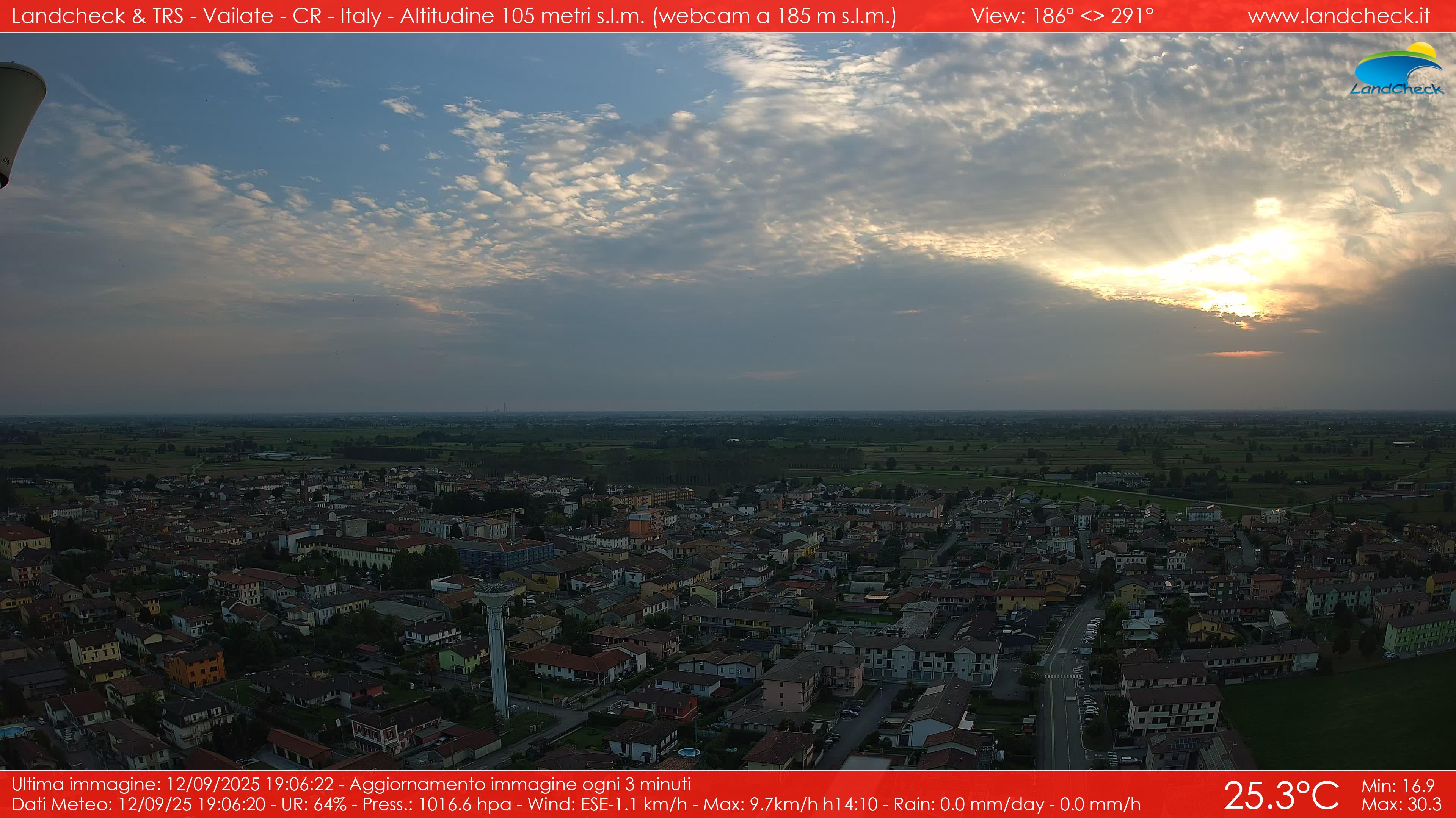 immagine della webcam nei dintorni di Cividate al Piano: webcam Vailate