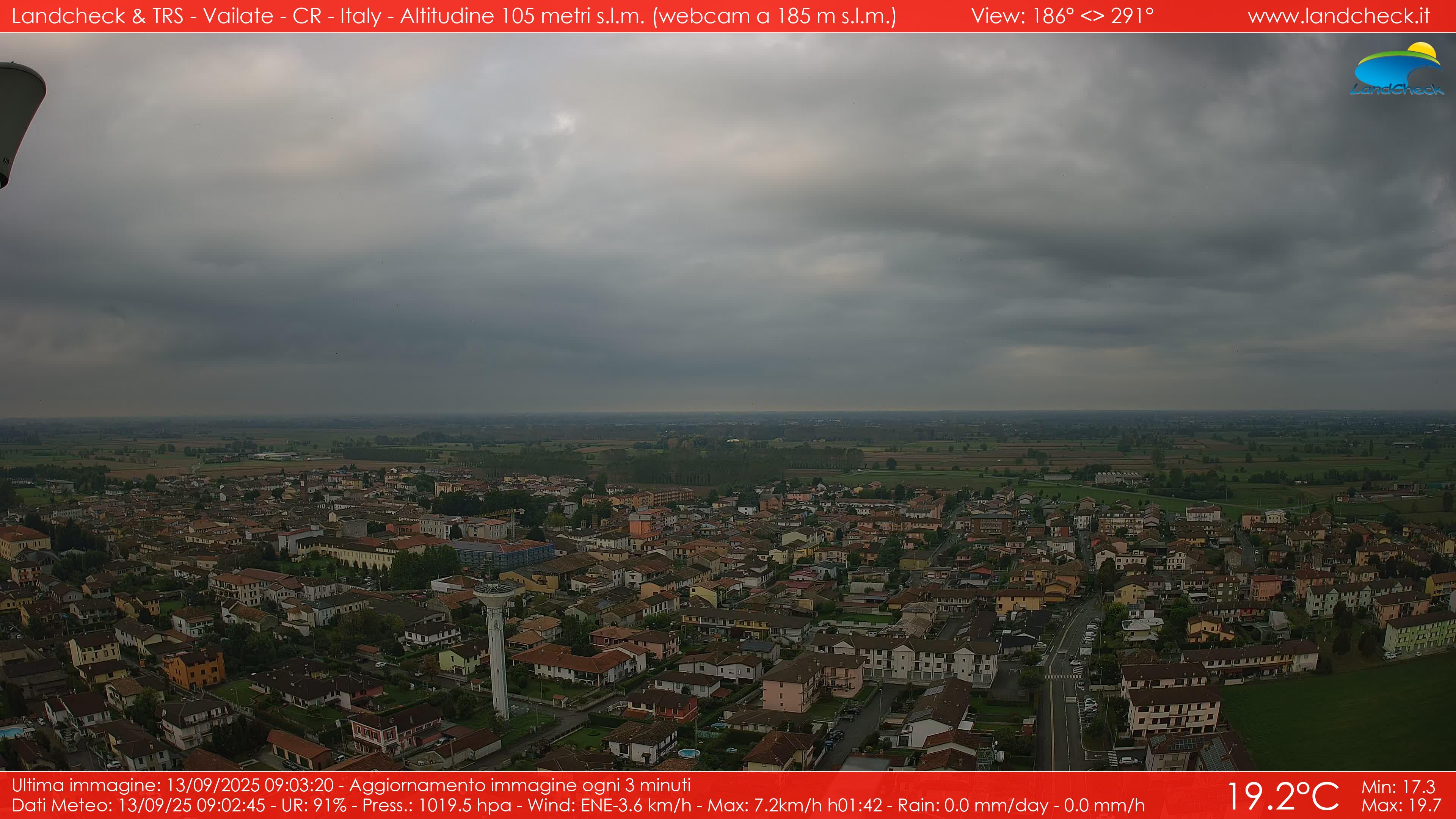 immagine della webcam nei dintorni di Sordio: webcam Vailate