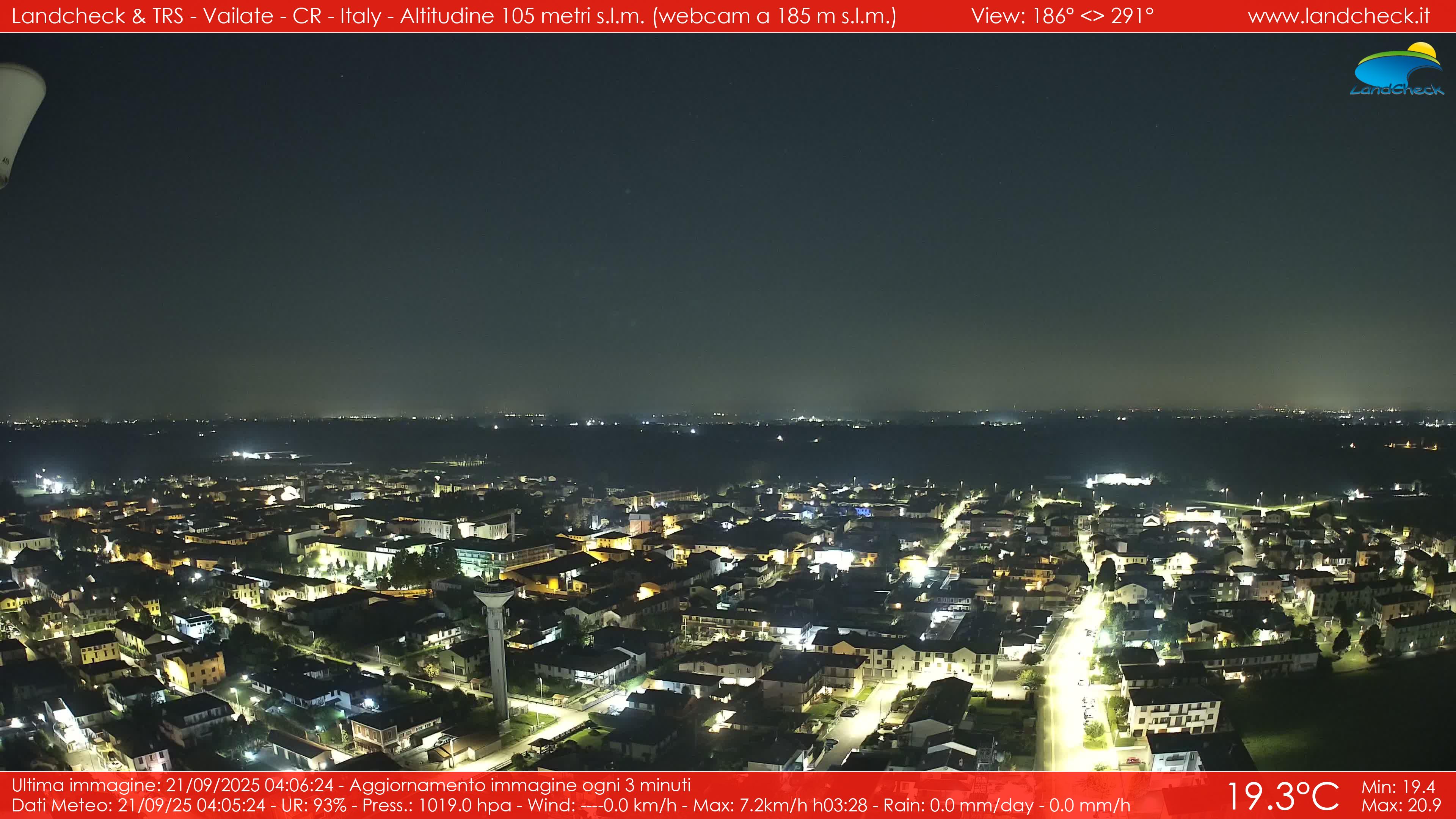immagine della webcam nei dintorni di Casirate d'Adda: webcam Vailate