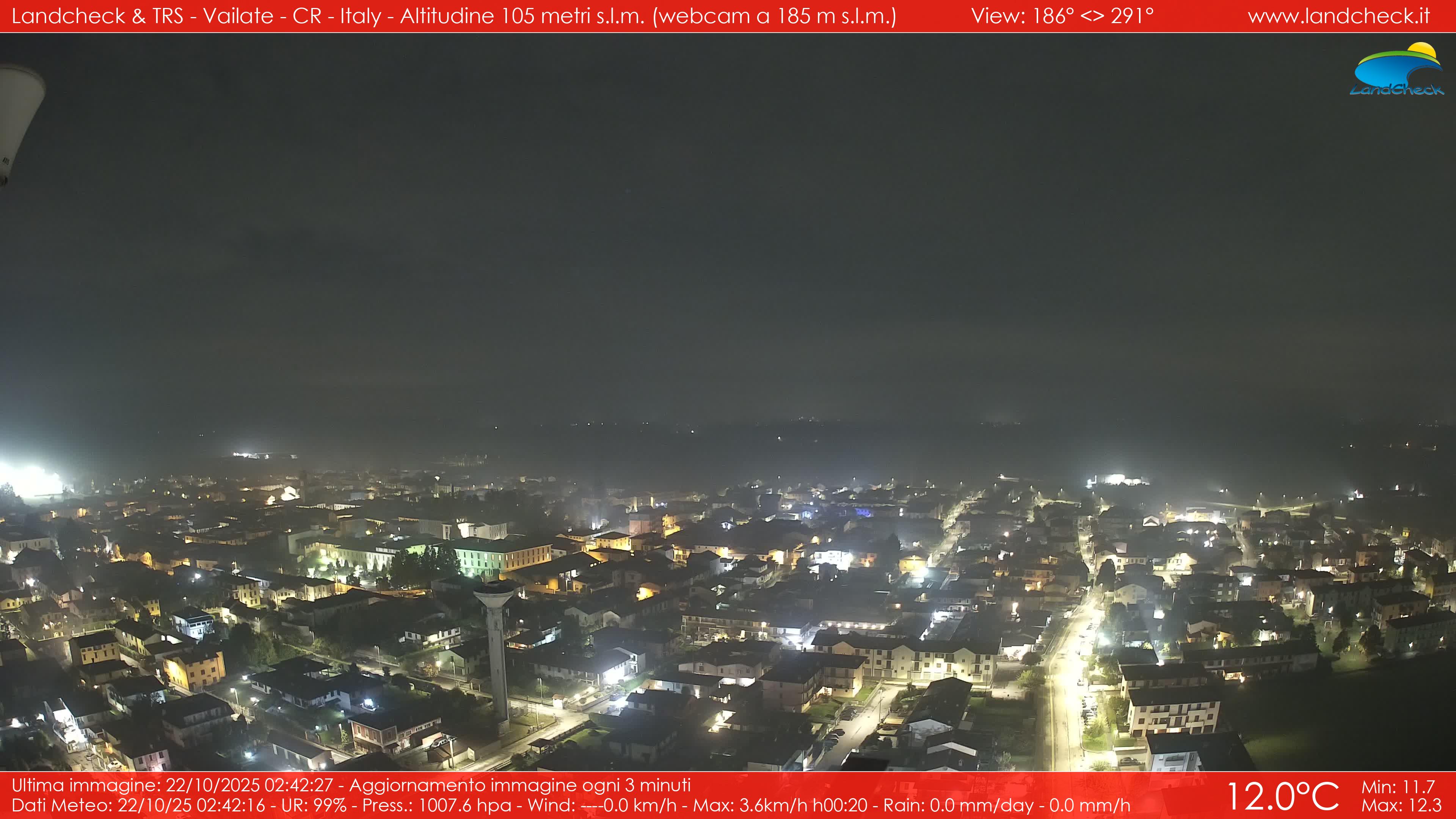 immagine della webcam nei dintorni di Madignano: webcam Vailate