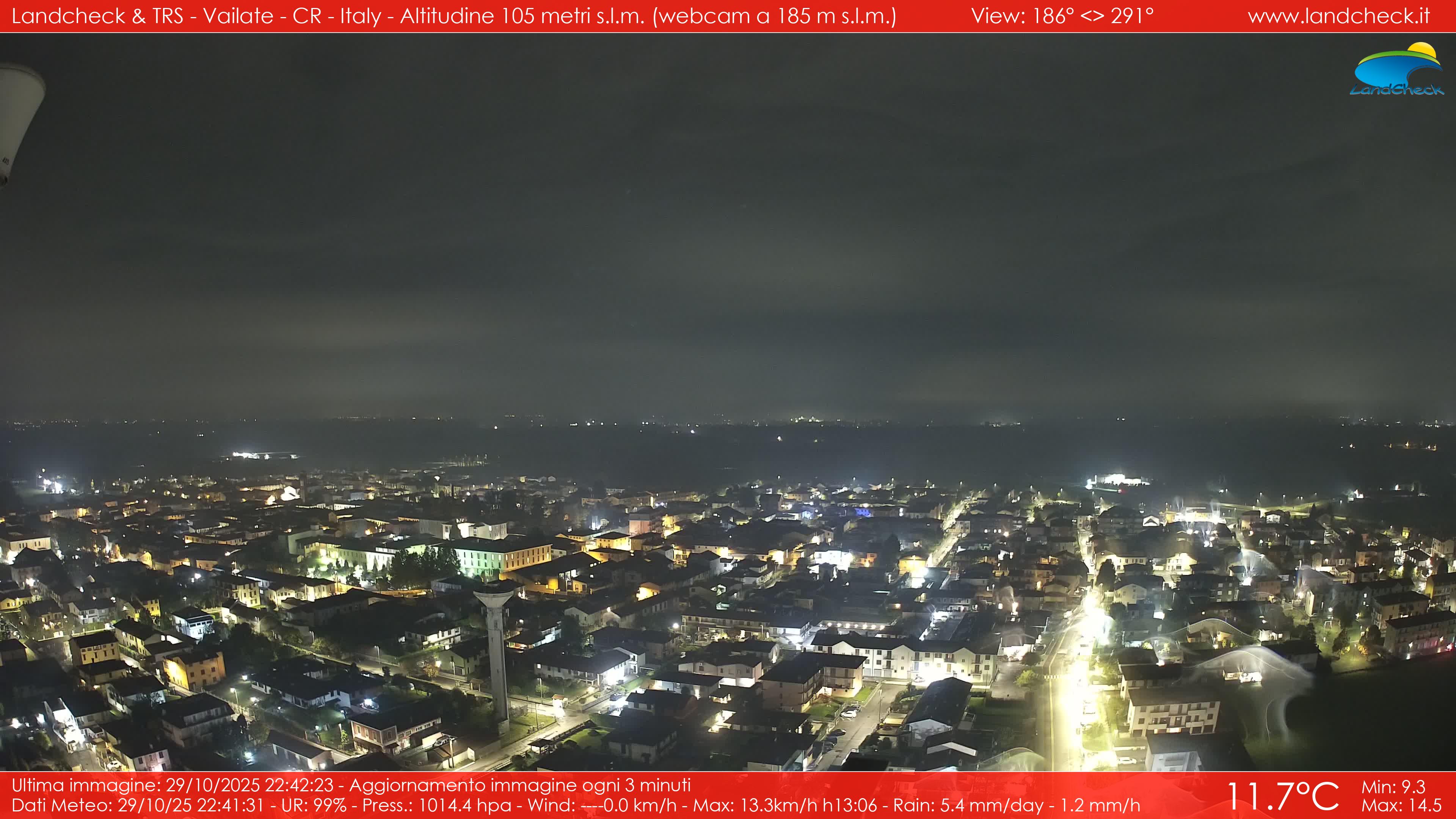 immagine della webcam nei dintorni di Sordio: webcam Vailate