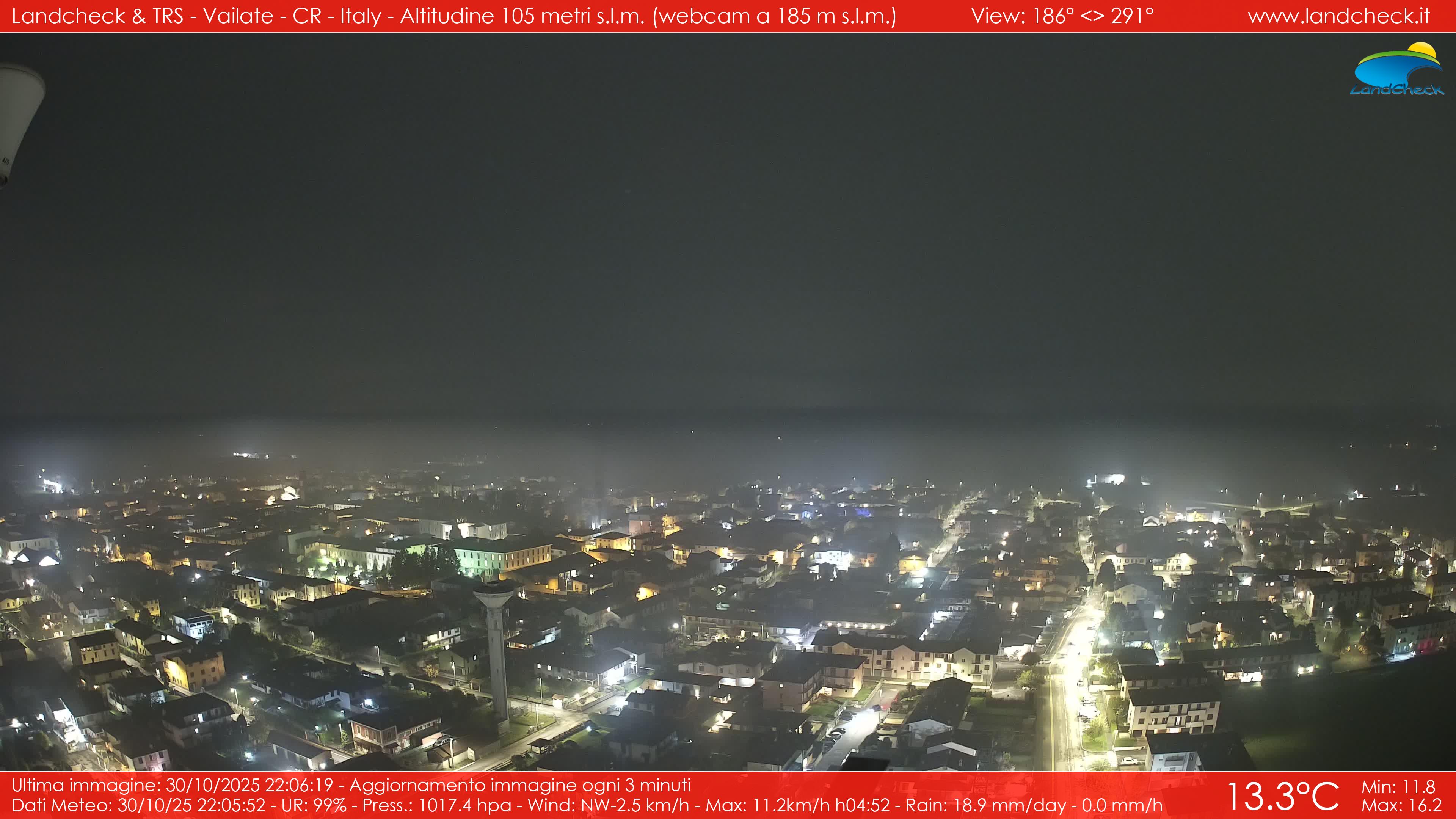 immagine della webcam nei dintorni di Lodi: webcam Vailate