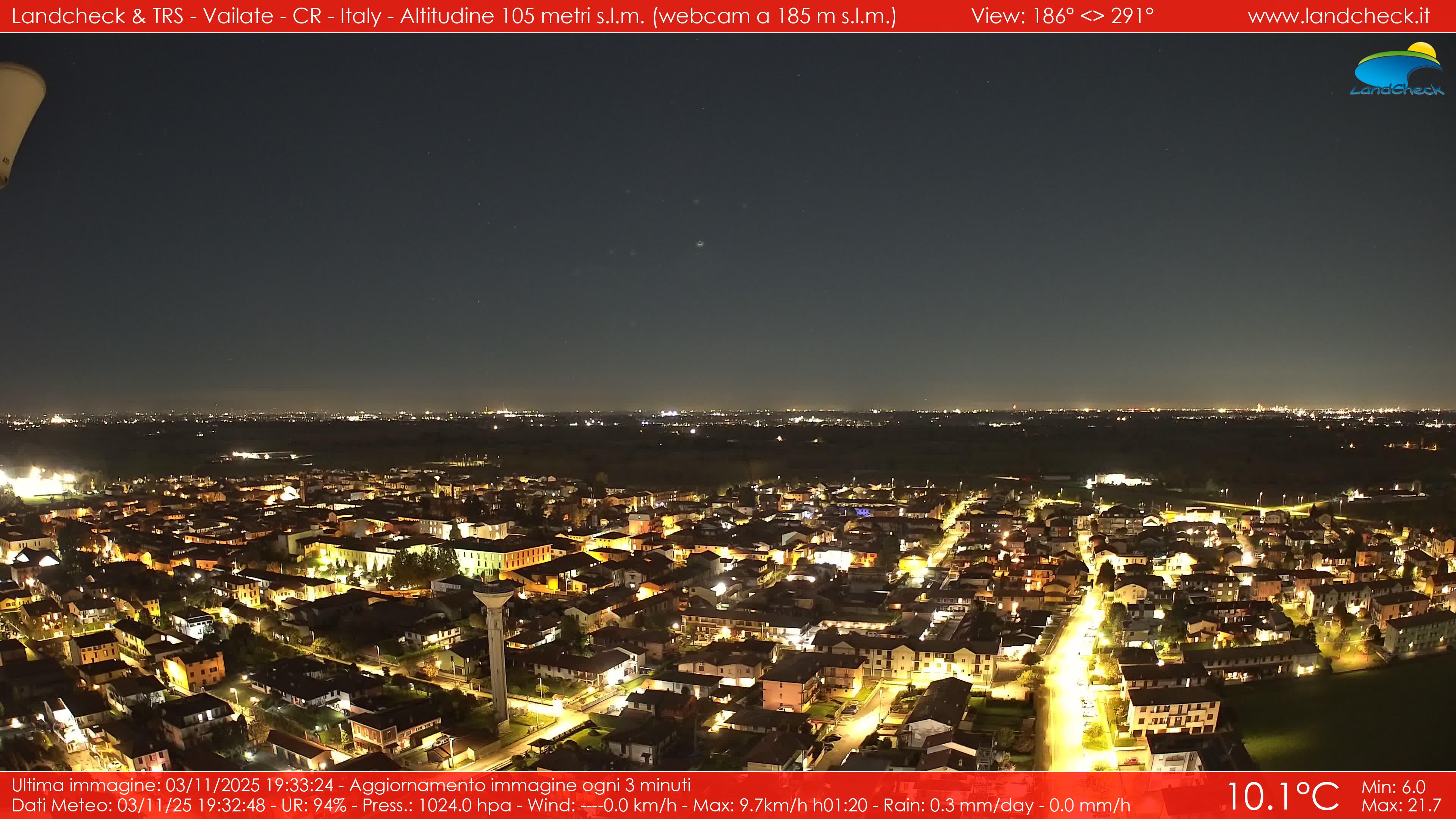 immagine della webcam nei dintorni di Lodi: webcam Vailate