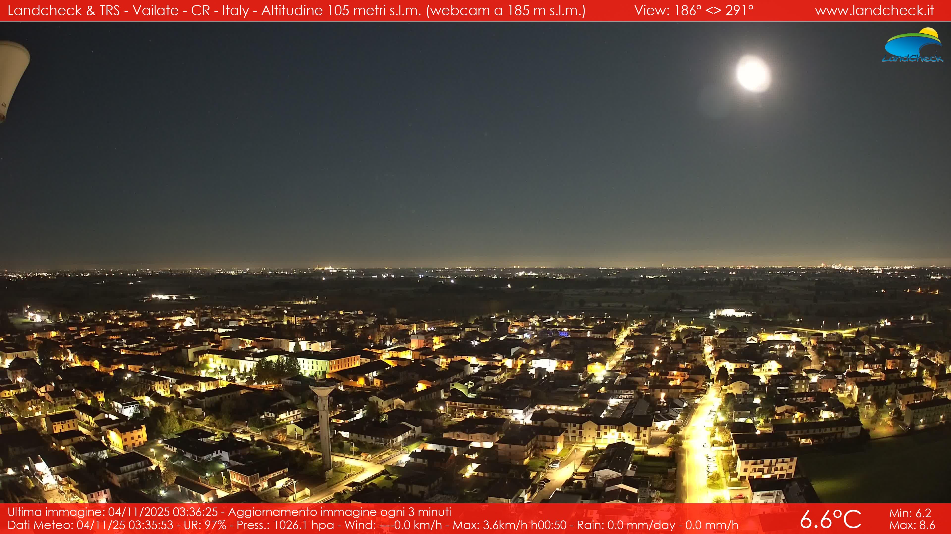 immagine della webcam nei dintorni di Soresina: webcam Vailate