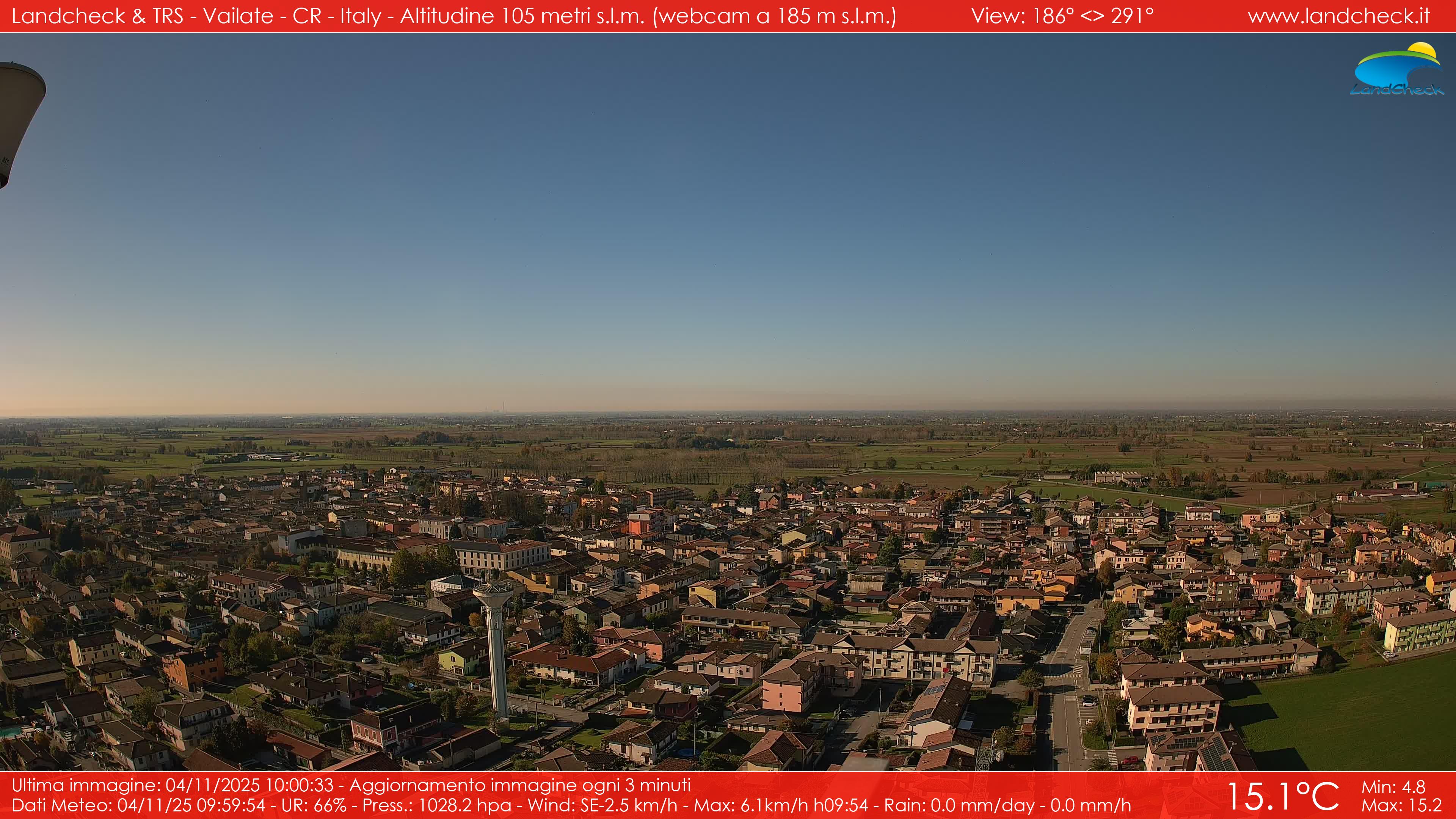 immagine della webcam nei dintorni di Crema: webcam Vailate