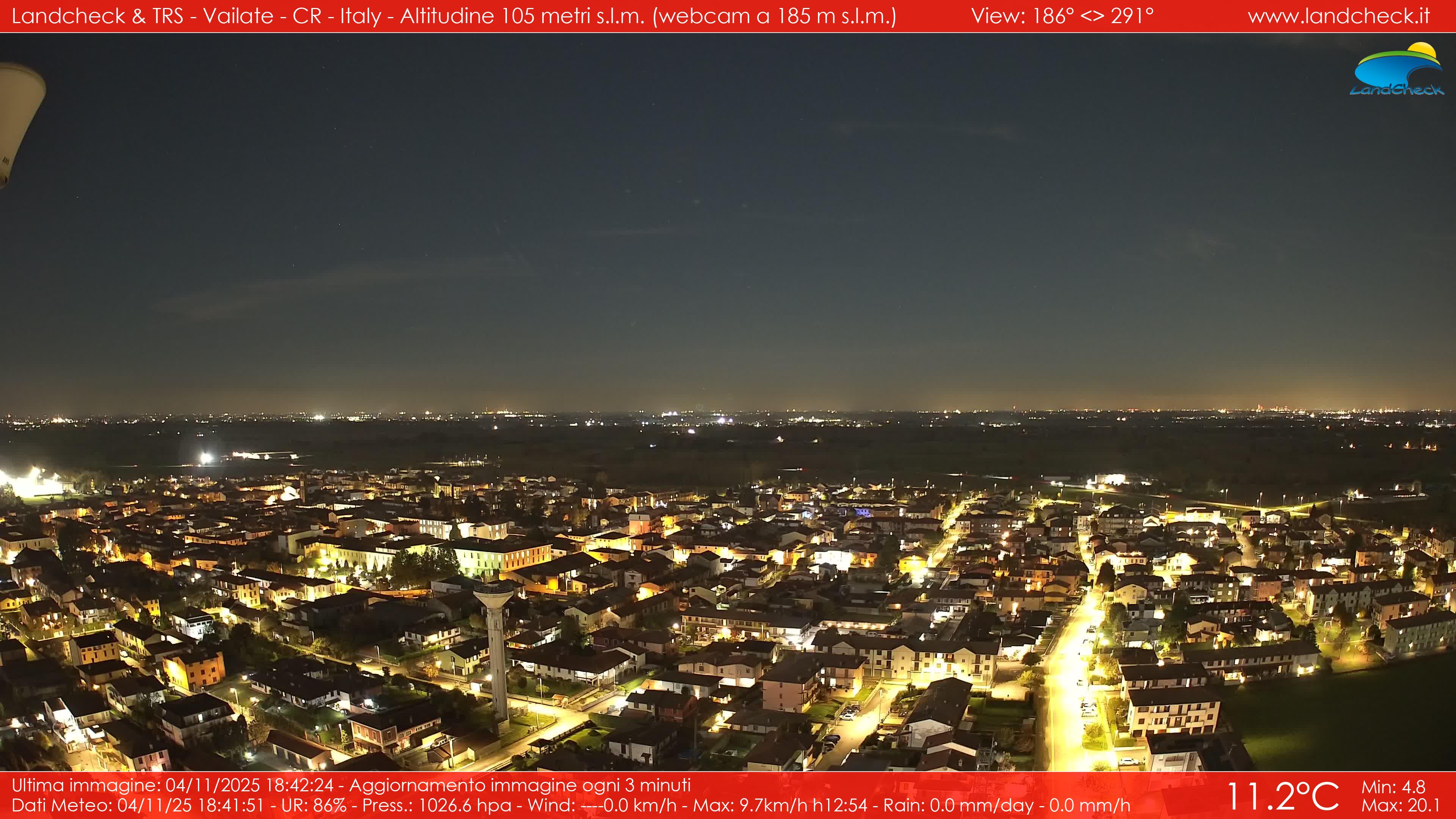 immagine della webcam nei dintorni di Osio Sotto: webcam Vailate